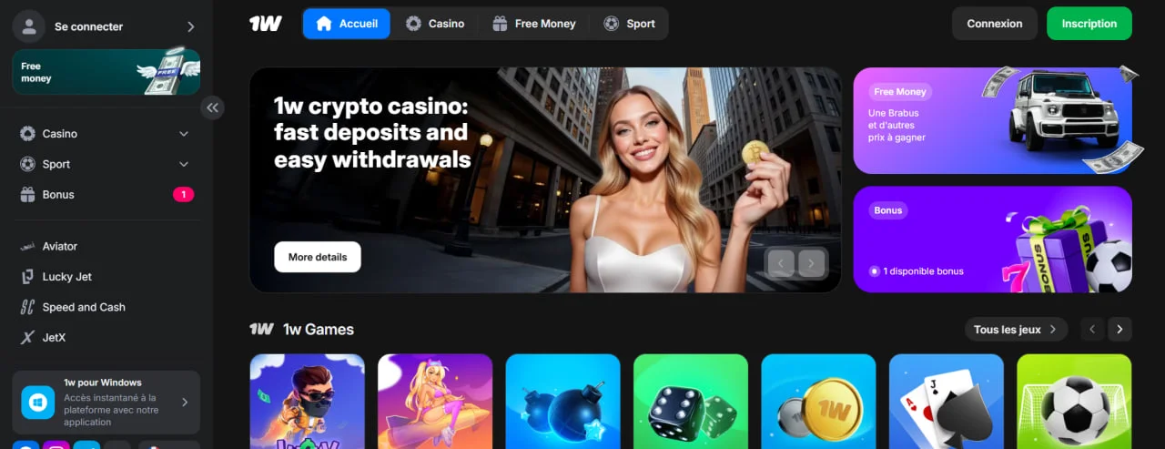 1Win France : guide complet sur le casino, les paris et les bonus